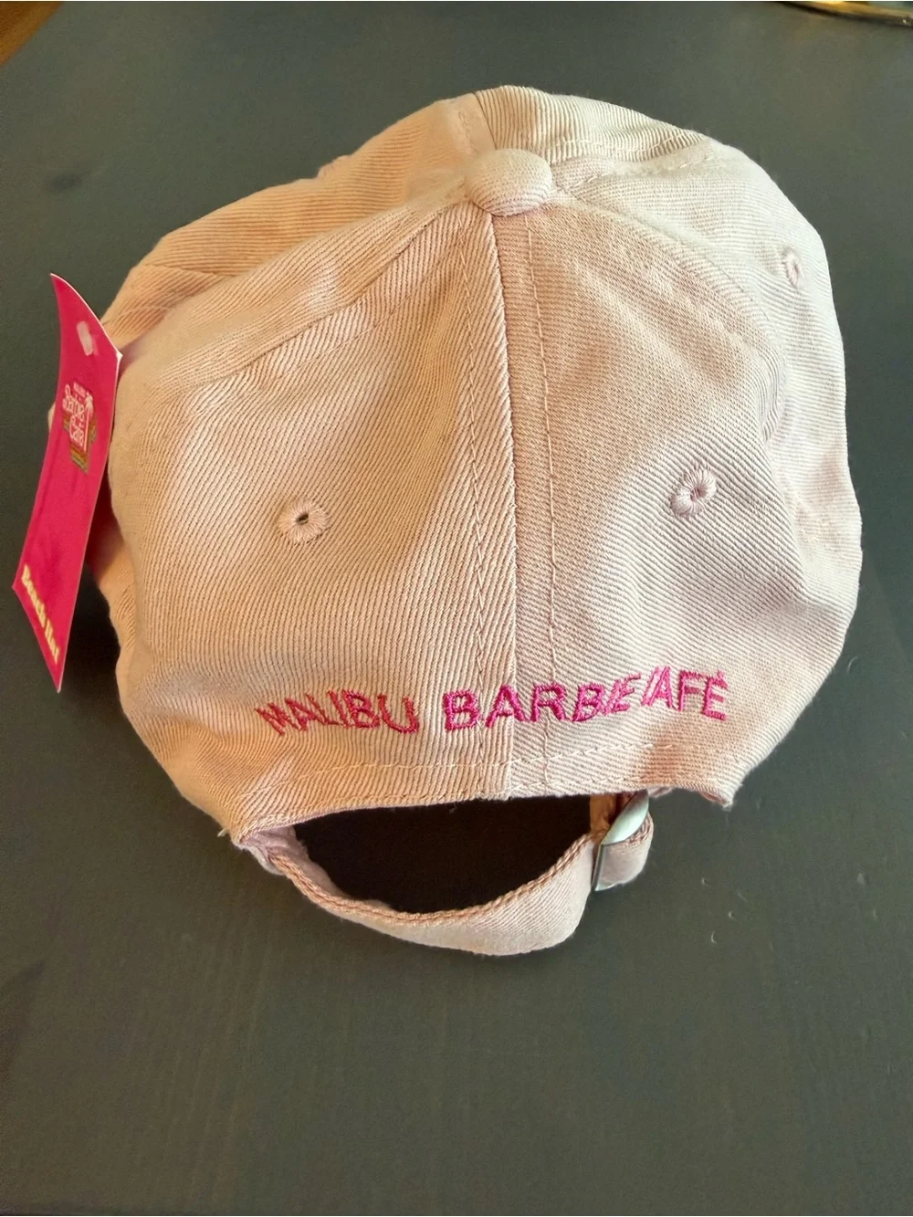 Barbie Light Pink Baseball Cap with Surfboard & Palm Embroidery